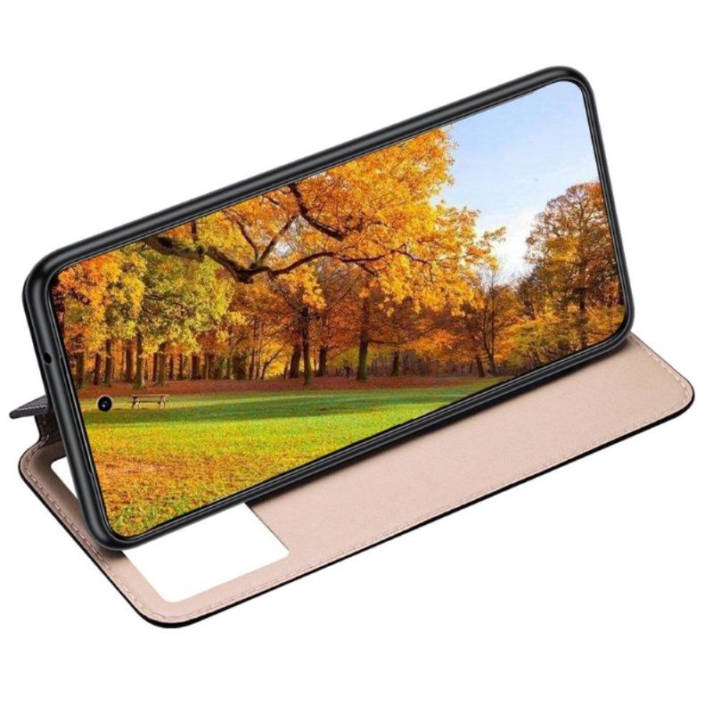 Kožené Pouzdro Na Vivo X60 Originální Kůže S Windows