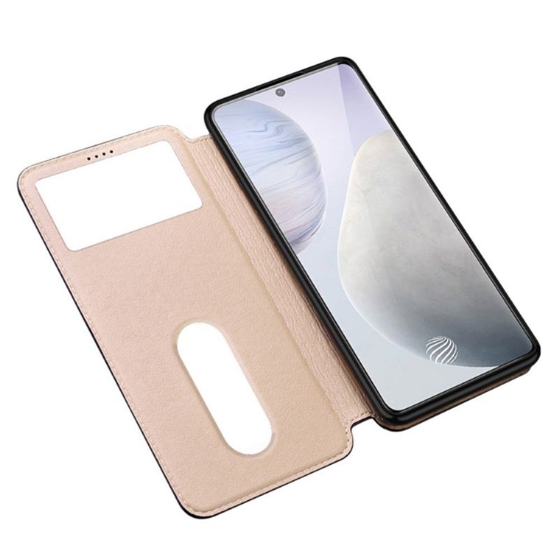 Kožené Pouzdro Na Vivo X60 Originální Kůže S Windows