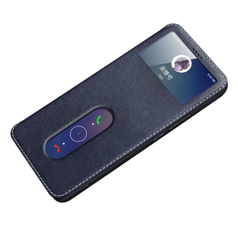 Kožené Pouzdro Na Vivo X60 Originální Kůže S Windows