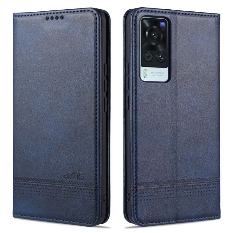 Pouzdra Na Vivo X60 Peněženkové Pouzdro Umělá Kůže Azns