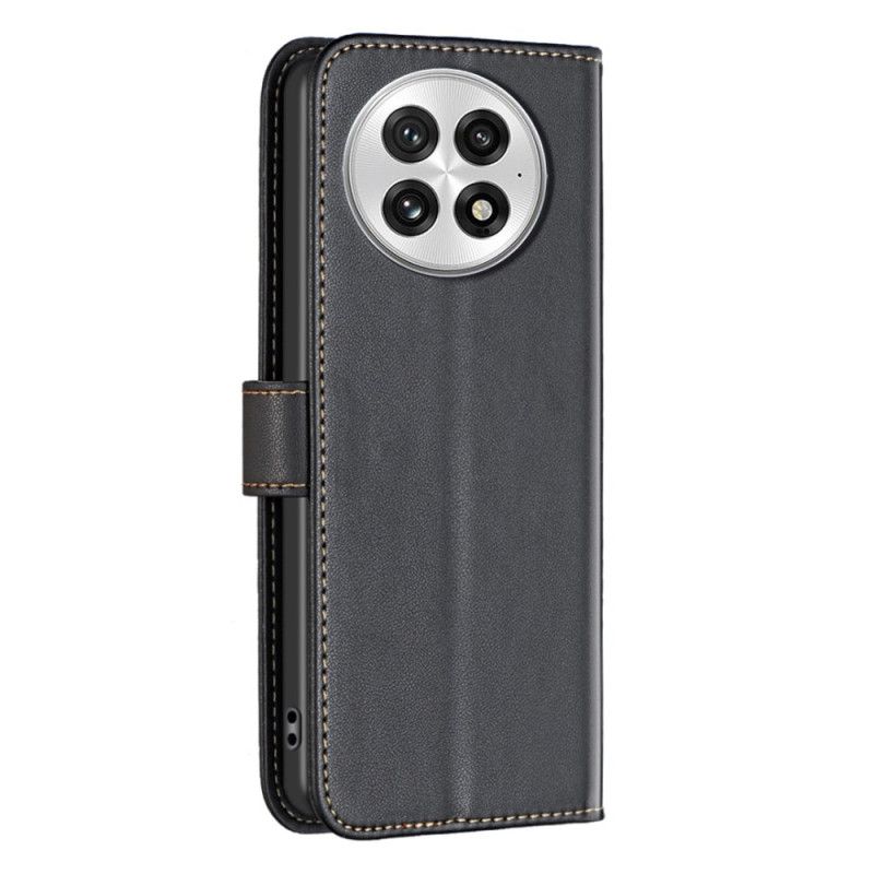 Kožený Kryt Na Oneplus 13 Klasická Barva Binfen