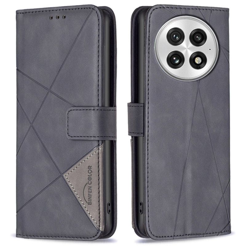 Kožený Kryt Oneplus 13 Geometrický Vzor Abeel