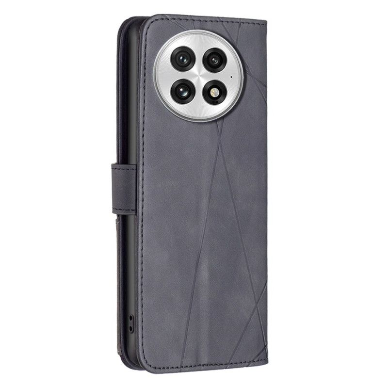 Kožený Kryt Oneplus 13 Geometrický Vzor Abeel