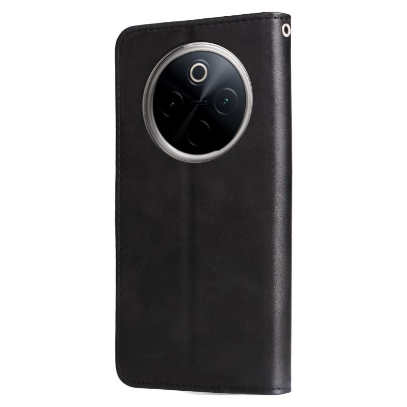 Kožený Kryt Oneplus 13 Přední Kapsa