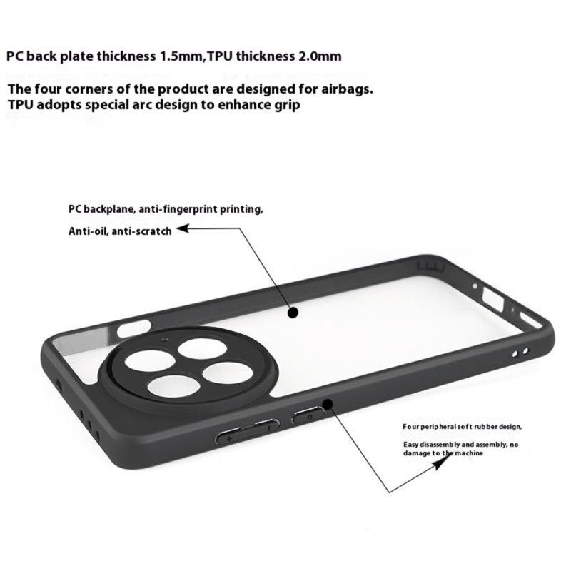 Kryt Oneplus 13 Hybridní Černý Okraj