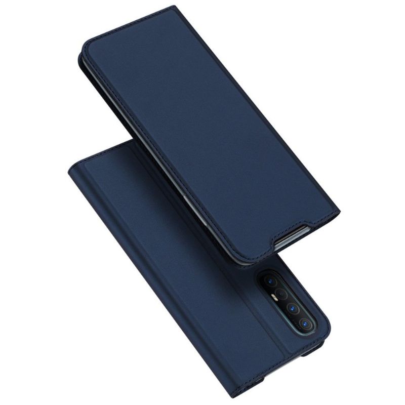 Flipové Pouzdro Na Oppo Find X2 Neo Saténový Povlak