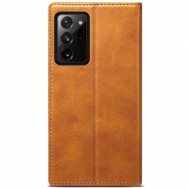 Flipové Pouzdro Na Samsung Galaxy Note 20 Ultra Kožené Pouzdro Folio Flip Style Kůže