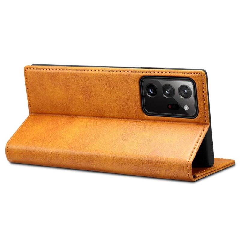 Flipové Pouzdro Na Samsung Galaxy Note 20 Ultra Kožené Pouzdro Folio Flip Style Kůže
