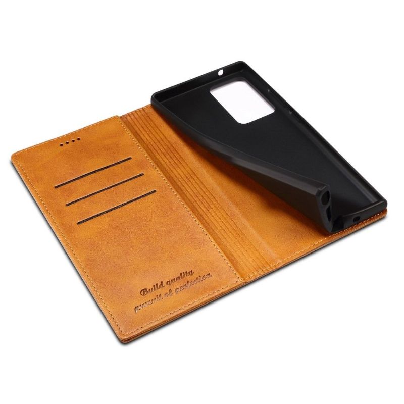 Flipové Pouzdro Na Samsung Galaxy Note 20 Ultra Kožené Pouzdro Folio Flip Style Kůže
