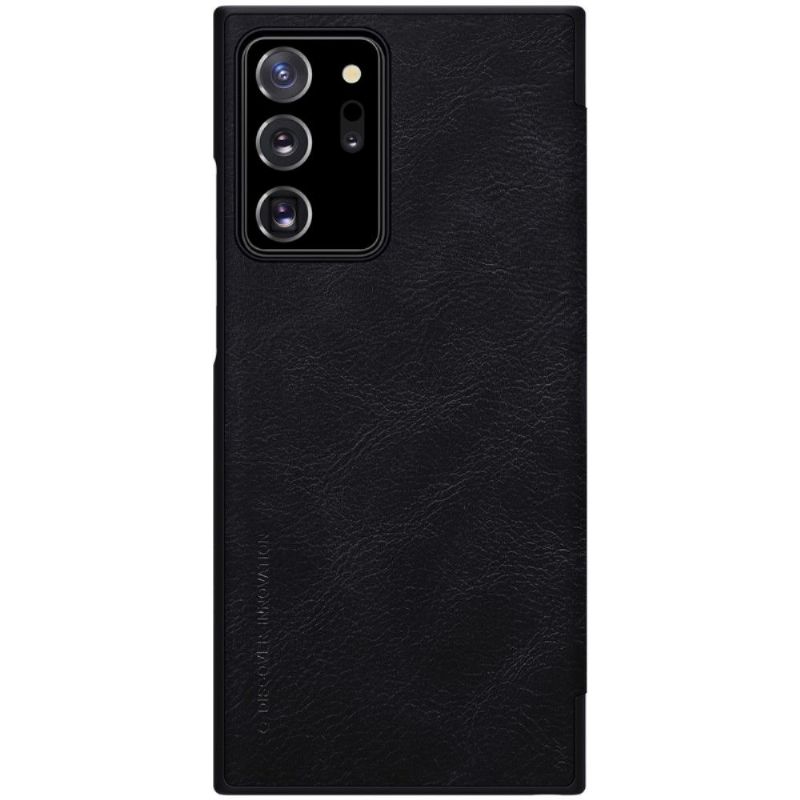 Flipové Pouzdro Na Samsung Galaxy Note 20 Ultra Kožený Efekt Qin - Černá