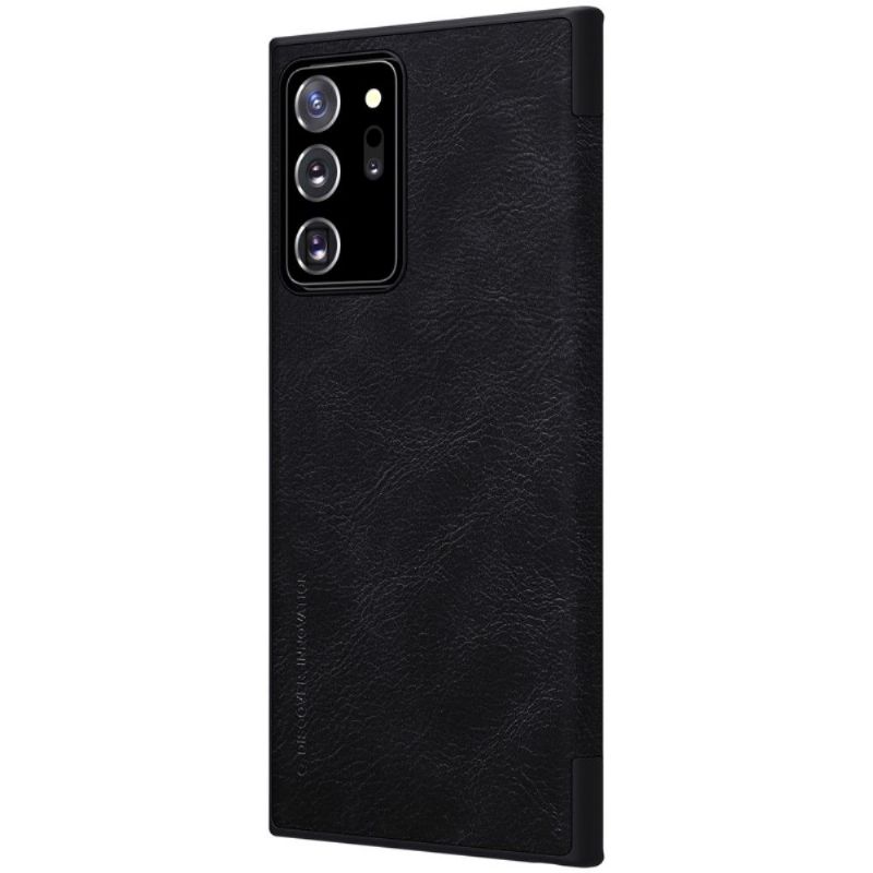 Flipové Pouzdro Na Samsung Galaxy Note 20 Ultra Kožený Efekt Qin - Černá