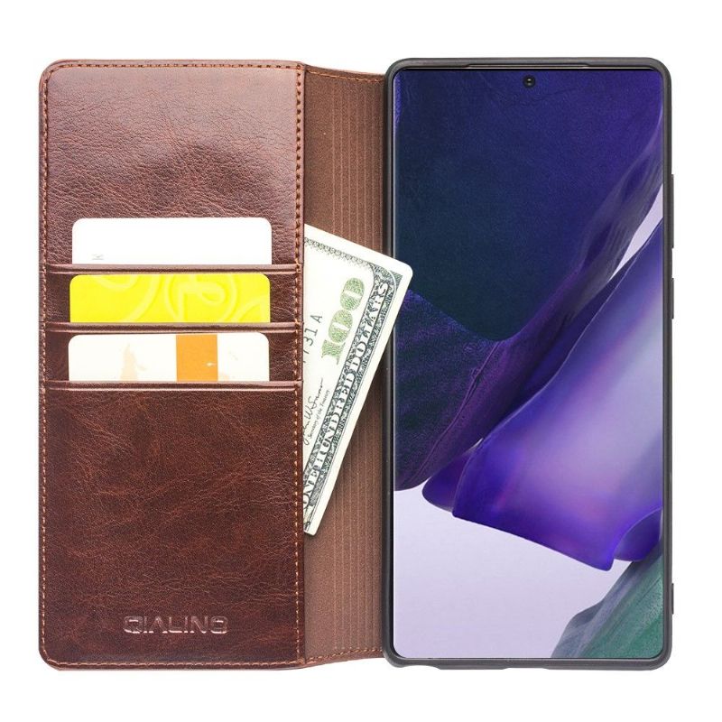 Flipové Pouzdro Na Samsung Galaxy Note 20 Ultra Pravá Kůže