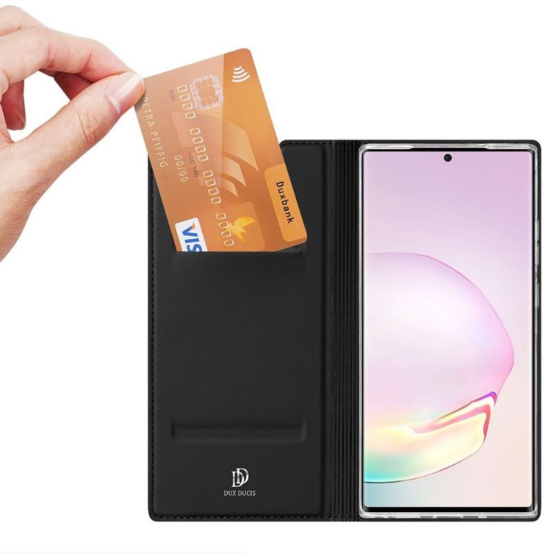 Flipové Pouzdro Na Samsung Galaxy Note 20 Ultra Saténový Povlak