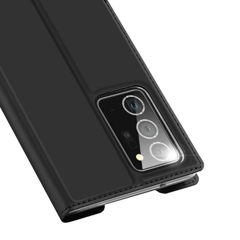 Flipové Pouzdro Na Samsung Galaxy Note 20 Ultra Saténový Povlak