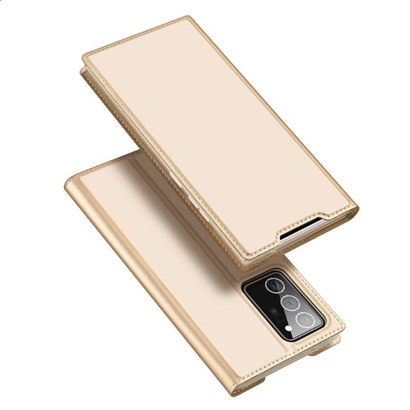 Flipové Pouzdro Na Samsung Galaxy Note 20 Ultra Saténový Povlak