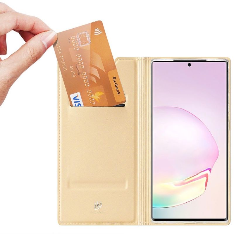 Flipové Pouzdro Na Samsung Galaxy Note 20 Ultra Saténový Povlak