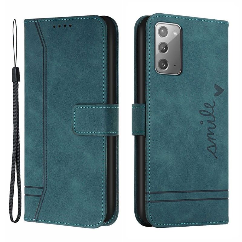 Flipové Pouzdro Na Samsung Galaxy Note 20 Ultra Čáry Úsměvu