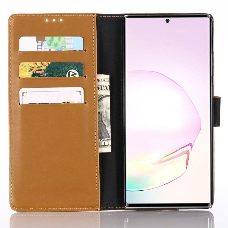 Pouzdra Na Samsung Galaxy Note 20 Ultra Flipové Pouzdro Retro Kožený Efekt