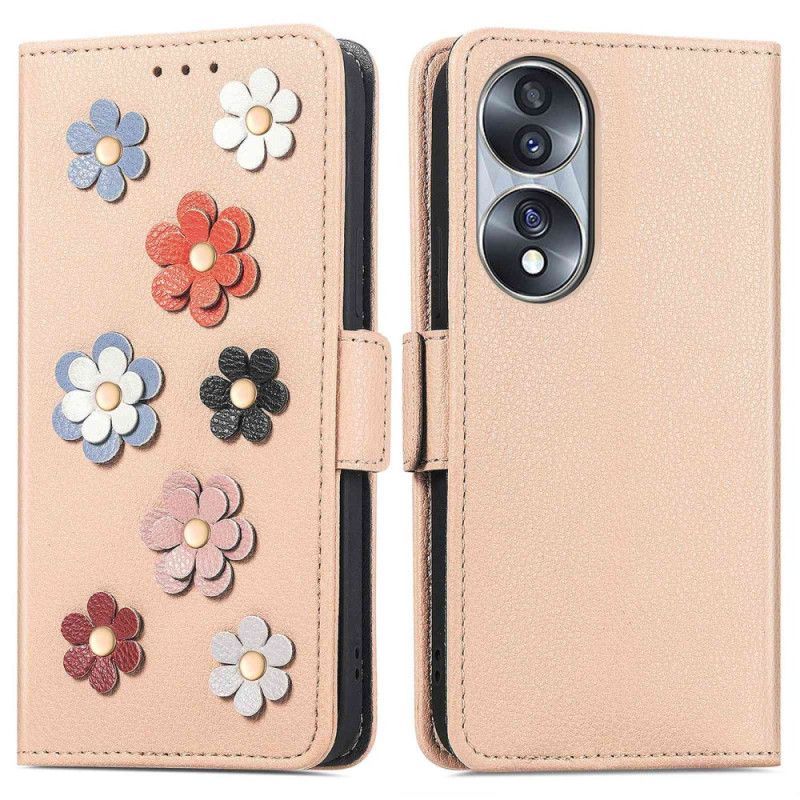 Flipové Pouzdro Na Honor 70 3d Květiny
