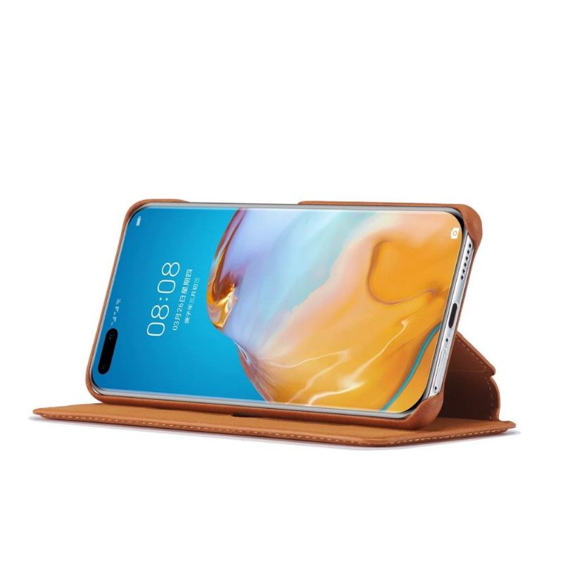 Flipové Pouzdro Na Huawei P40 Kožené Pouzdro Umělá Kůže