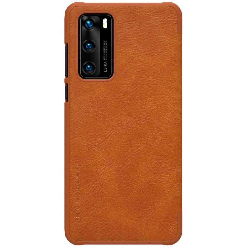 Flipové Pouzdro Na Huawei P40 Řada Qin Nillkin Faux Leather
