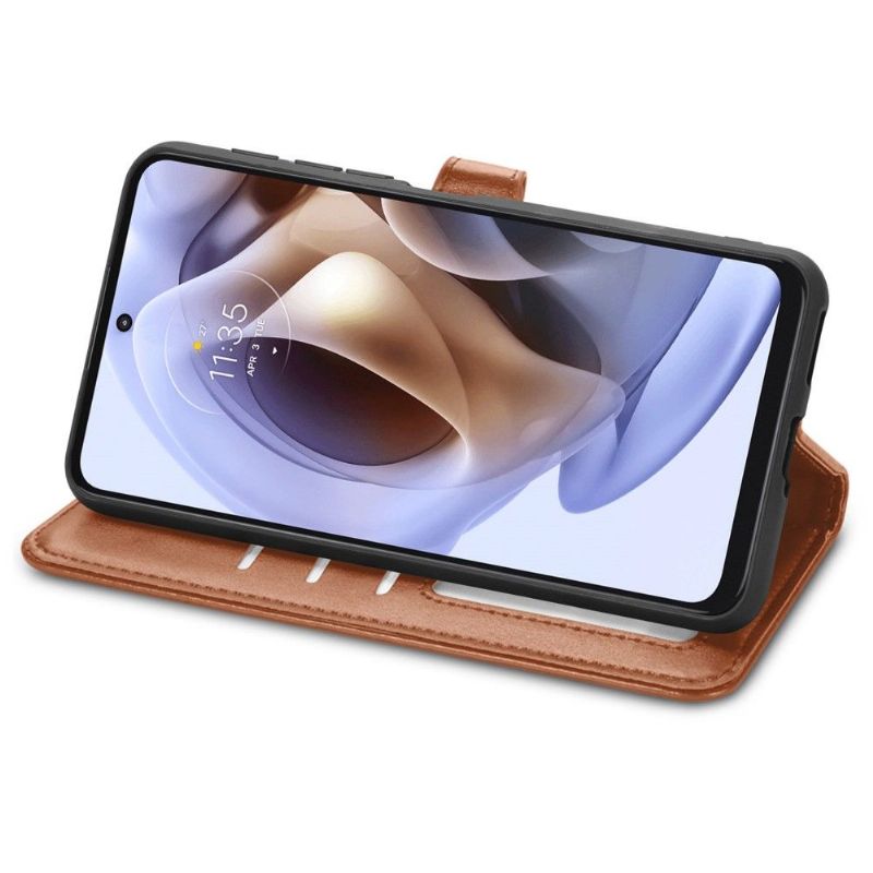 Flipové Pouzdro Na Motorola Moto G31 / Moto G41 Držák Na Karty Z Umělé Kůže Indila