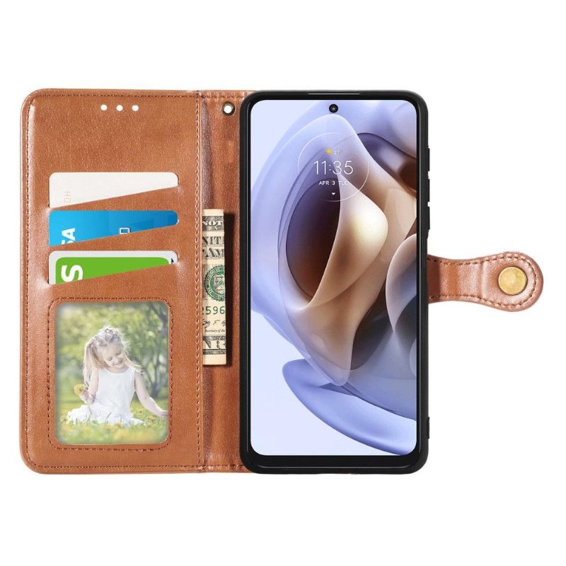 Flipové Pouzdro Na Motorola Moto G31 / Moto G41 Držák Na Karty Z Umělé Kůže Indila