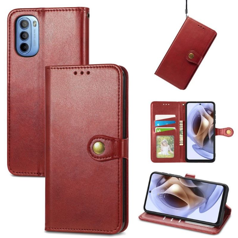 Flipové Pouzdro Na Motorola Moto G31 / Moto G41 Držák Na Karty Z Umělé Kůže Indila