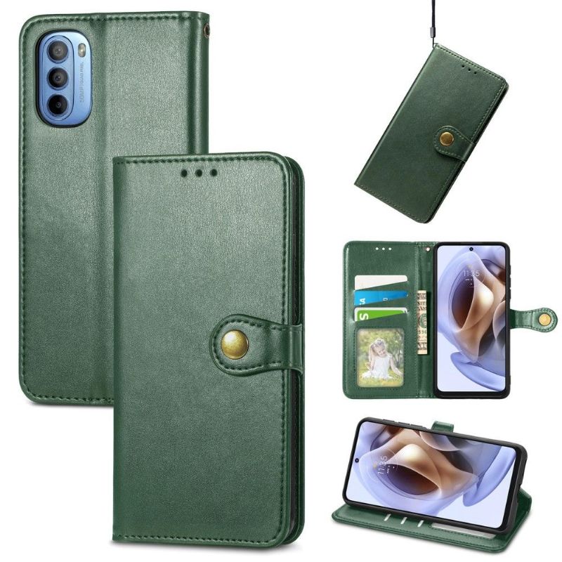 Flipové Pouzdro Na Motorola Moto G31 / Moto G41 Držák Na Karty Z Umělé Kůže Indila