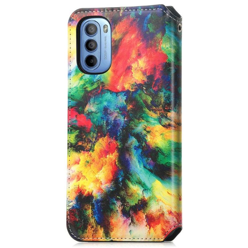 Flipové Pouzdro Na Motorola Moto G31 / Moto G41 Duhový Oblak