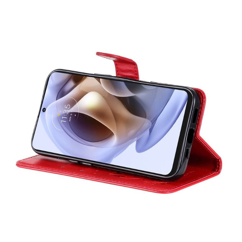 Flipové Pouzdro Na Motorola Moto G31 / Moto G41 Ilustrace Kat