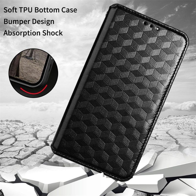 Flipové Pouzdro Na Motorola Moto G31 / Moto G41 Kožené Pouzdro Návrh Geometrie
