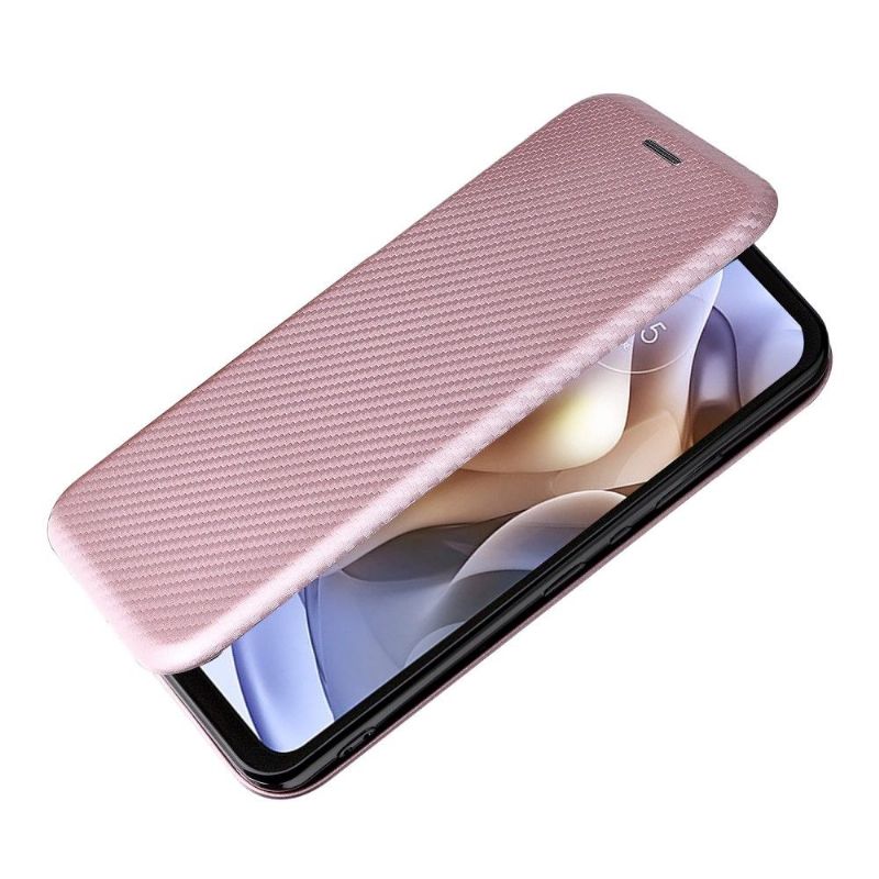 Flipové Pouzdro Na Motorola Moto G31 / Moto G41 Koženka Z Uhlíkových Vláken