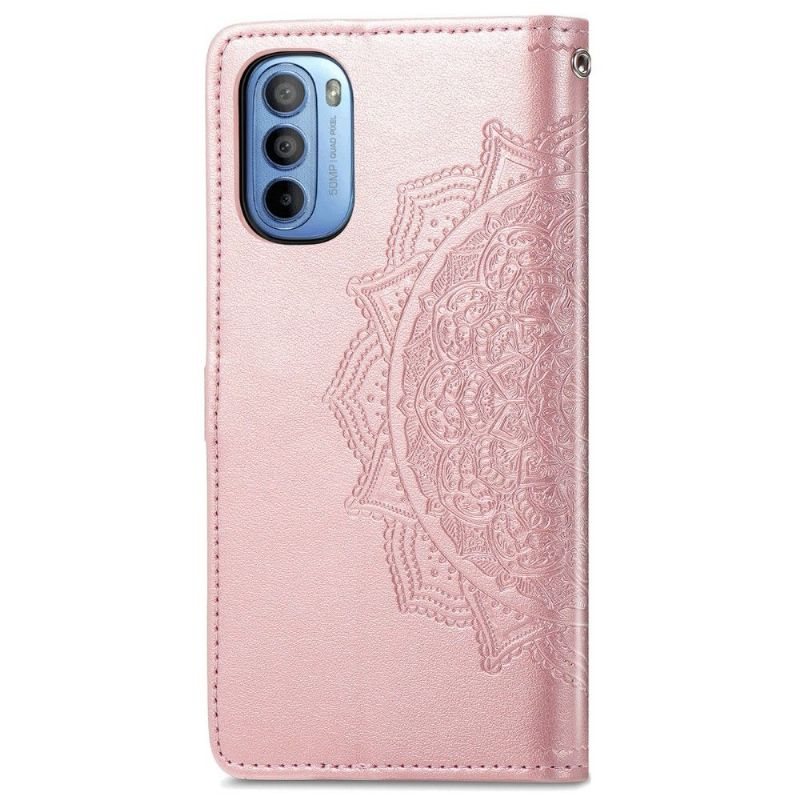 Flipové Pouzdro Na Motorola Moto G31 / Moto G41 Mandala Reliéf Z Umělé Kůže