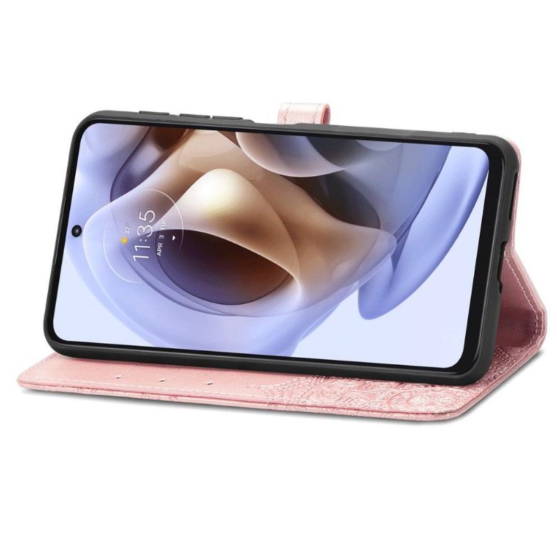 Flipové Pouzdro Na Motorola Moto G31 / Moto G41 Mandala Reliéf Z Umělé Kůže