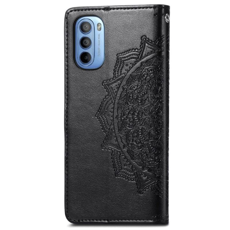 Flipové Pouzdro Na Motorola Moto G31 / Moto G41 Mandala Reliéf Z Umělé Kůže