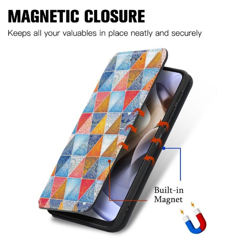 Flipové Pouzdro Na Motorola Moto G31 / Moto G41 Mandalový Kaleidoskop