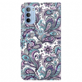 Flipové Pouzdro Na Motorola Moto G31 / Moto G41 Paisley Flower