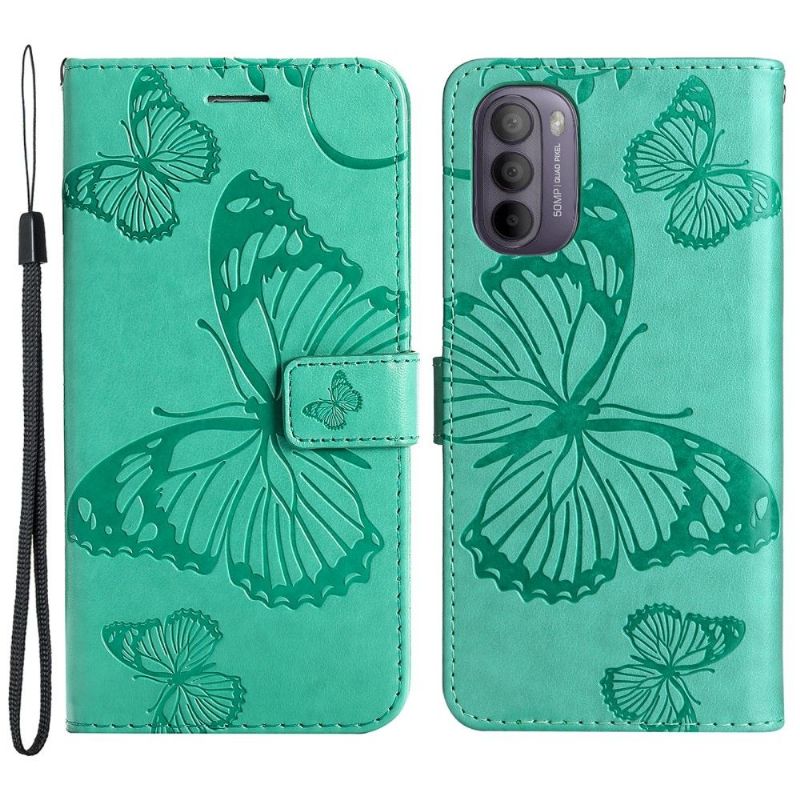 Flipové Pouzdro Na Motorola Moto G31 / Moto G41 Podpora Motýlů Funkcí