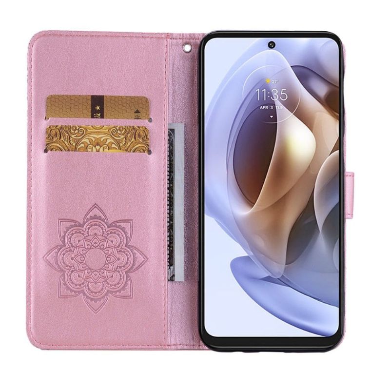 Flipové Pouzdro Na Motorola Moto G31 / Moto G41 Reliéfní Sova