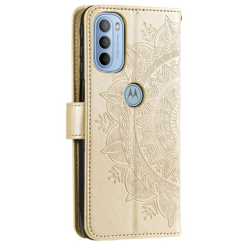 Flipové Pouzdro Na Motorola Moto G31 / Moto G41 Sluneční Mandala