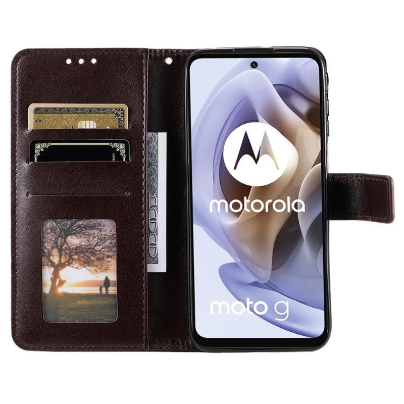 Flipové Pouzdro Na Motorola Moto G31 / Moto G41 Sluneční Mandala