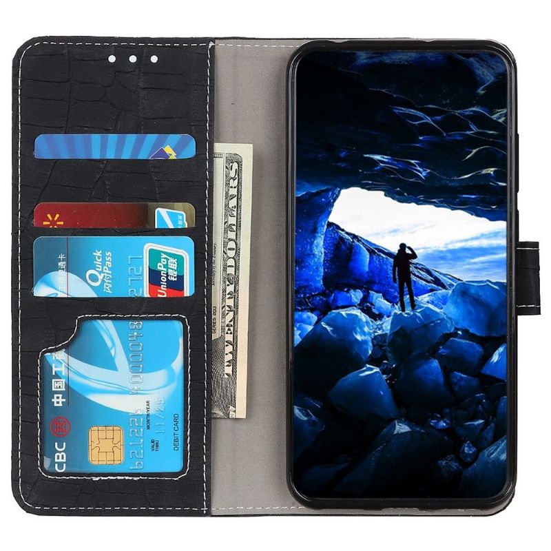Flipové Pouzdro Na Motorola Moto G31 / Moto G41 Vzhled Croco Prošívání