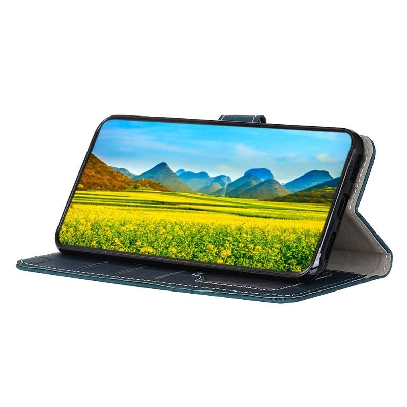 Flipové Pouzdro Na Motorola Moto G31 / Moto G41 Vzhled Croco Prošívání