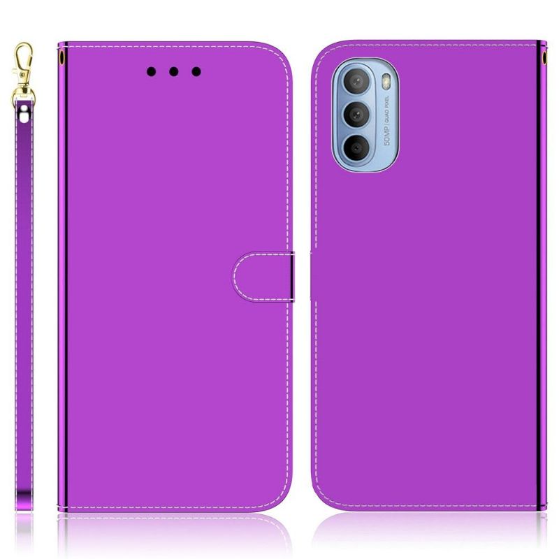 Flipové Pouzdro Na Motorola Moto G31 / Moto G41 Zrcadlový Efekt Z Umělé Kůže