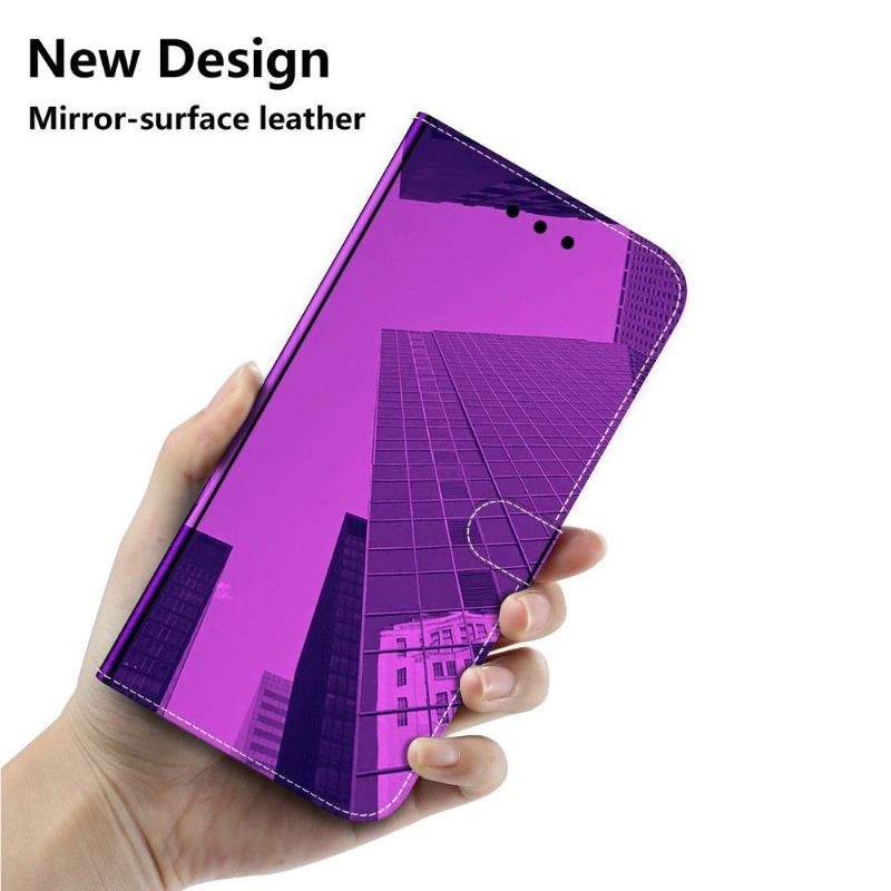 Flipové Pouzdro Na Motorola Moto G31 / Moto G41 Zrcadlový Efekt Z Umělé Kůže