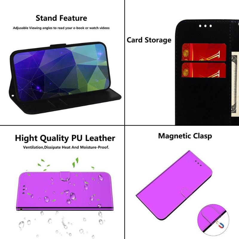 Flipové Pouzdro Na Motorola Moto G31 / Moto G41 Zrcadlový Efekt Z Umělé Kůže