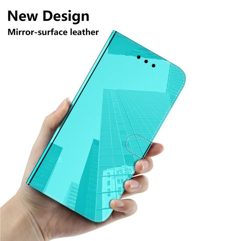 Flipové Pouzdro Na Motorola Moto G31 / Moto G41 Zrcadlový Efekt Z Umělé Kůže