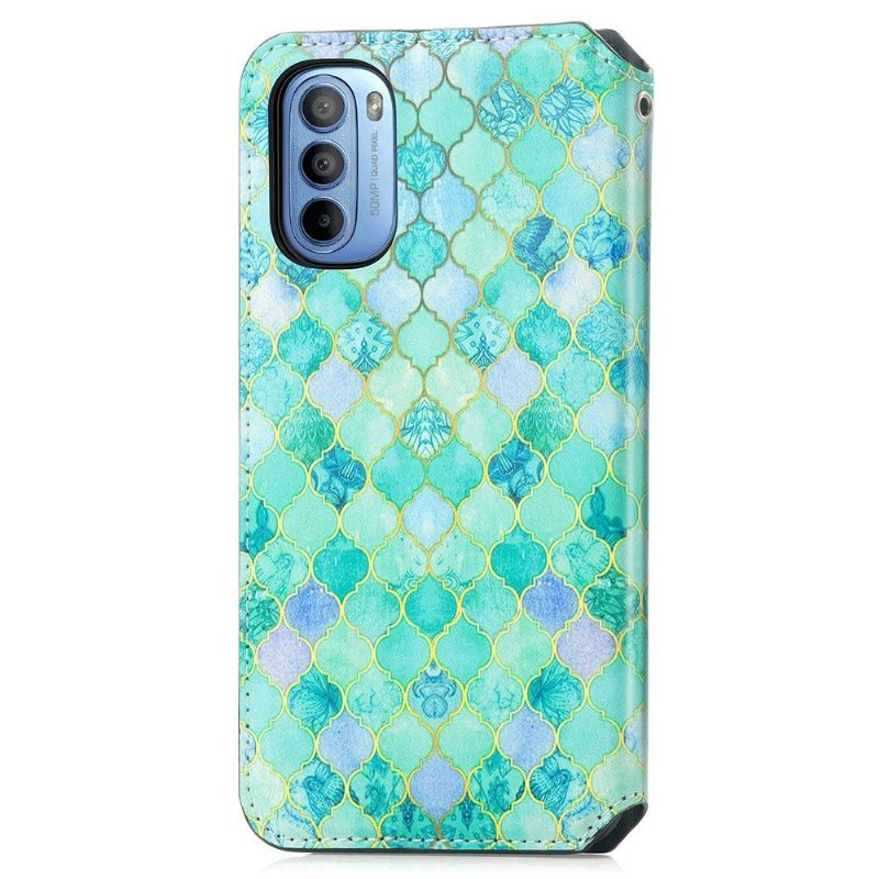 Kožené Pouzdro Na Motorola Moto G31 / Moto G41 Arabský Vzor