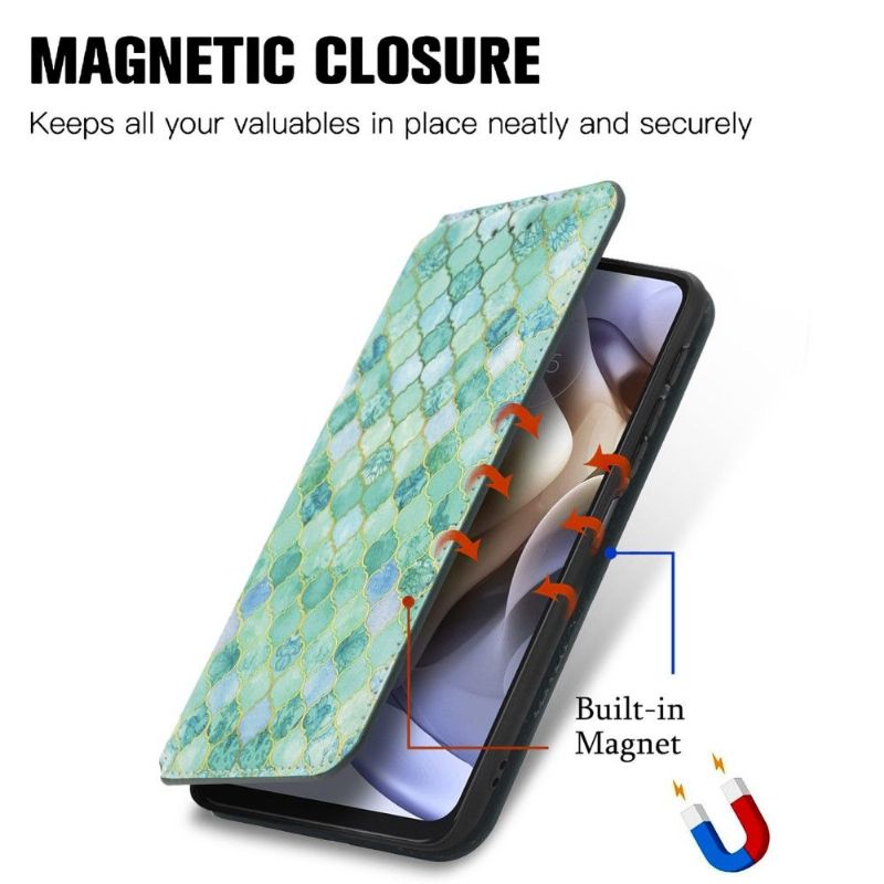 Kožené Pouzdro Na Motorola Moto G31 / Moto G41 Arabský Vzor